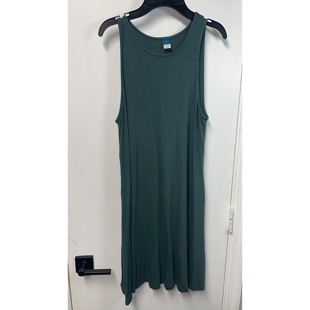 Old Navy | Teal Sleeveless Swing Dress Crew Neck Jersey Knit | Size S